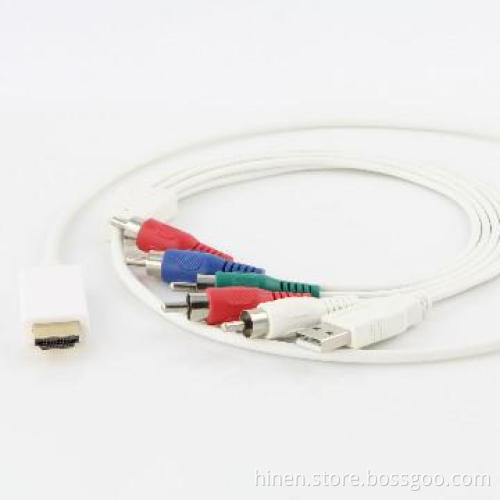 HDMI Adapters connect your PC to TV HDMI to YPbPr + R/L Adapter